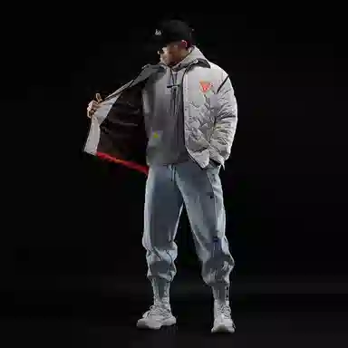 Monster Guardians Coach Jacket Beige