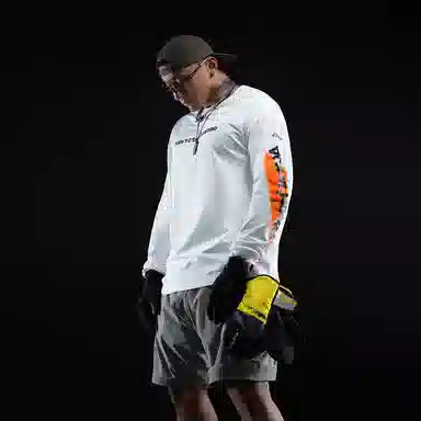 Monster Guardians Shield Series Long Sleeve Tee White