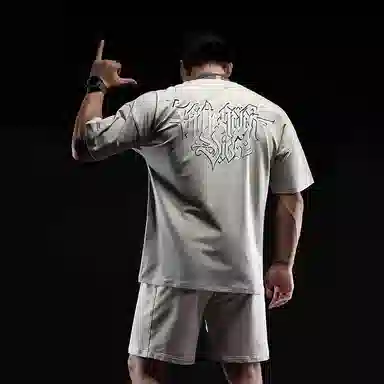 Monster Guardians Future Series Gothic Print Loose Fit T-Shirt