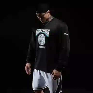 Monster Guardians Heavyweight Crewneck Long Sleeve Tee Black