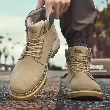 Jeep Classic Retro Martin Boots Sand