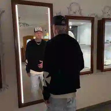 Askyurself Cross Hem Knit Sweater Black