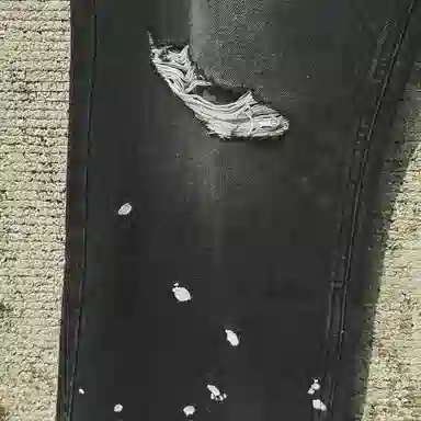 False Perception Embroidered Washed Denim Jeans