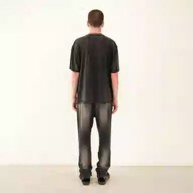 False Perception Simpson Shark Tee Vintage Black