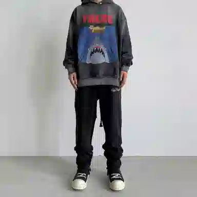 False Perception Simpson Shark Hoodie