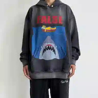 False Perception Simpson Shark Hoodie
