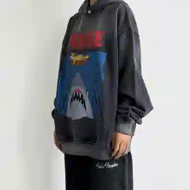 False Perception Simpson Shark Hoodie