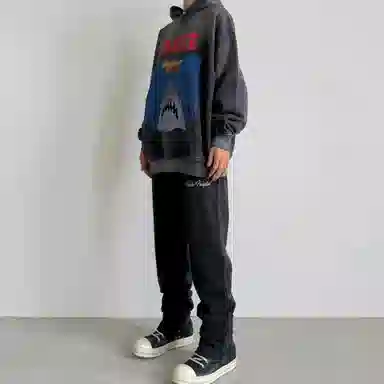 False Perception Simpson Shark Hoodie