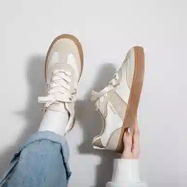 Warrior Retro Low-Top Beige Coffee