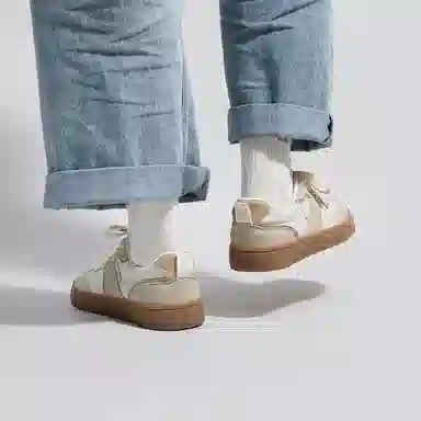 Warrior Retro Low-Top Beige Coffee