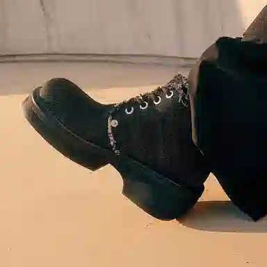 Kami Anger Derby Thick Sole Black