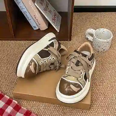 Unknown Brand Retro Patchwork Sneakers