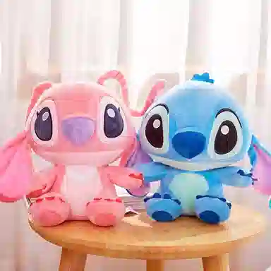 澳捷尔 坐式安琪 清新款 芬芳臻粉草莓熊 玩偶 毛绒公仔