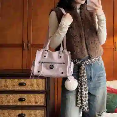 JELLYTOYBOY JTB Cool Biker Girl Crossbody Bag Pink