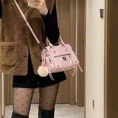 JELLYTOYBOY JTB Cool Biker Girl Crossbody Bag Pink