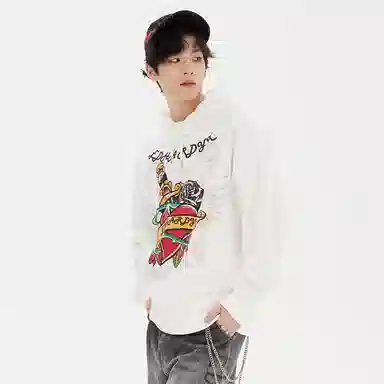 Ed Hardy Heart Dagger Hoodie