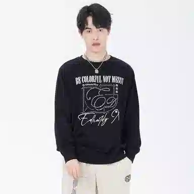 Ed Hardy Pegasus Logo Crewneck Black