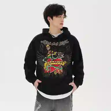 Ed Hardy Heart Dagger Hoodie