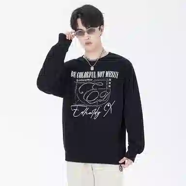 Ed Hardy Pegasus Logo Crewneck Black