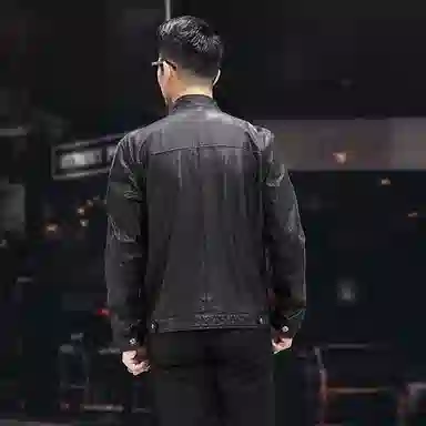 比利斯山羊 潮流时尚休闲大气真皮皮衣 男女同款