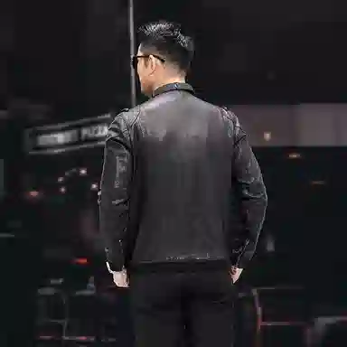 比利斯山羊 潮流商务休闲大气真皮皮衣 男女同款