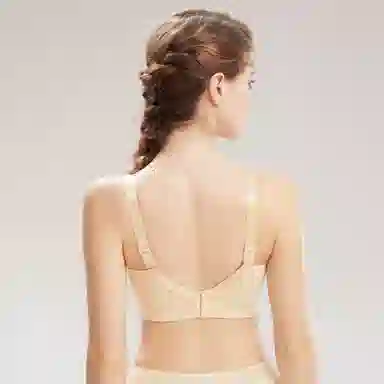 千奈美 大胸显小舒适无钢圈上托防下垂文胸 女款