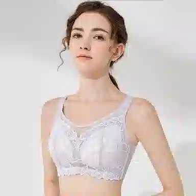 千奈美 大胸显小无钢圈上托收副乳防走光抹胸式文胸 女款