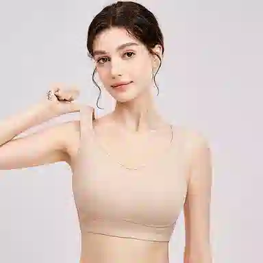 千奈美 防震无痕大胸显小收副乳防下垂运动文胸 女款