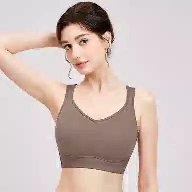 千奈美 防震无痕大胸显小收副乳防下垂运动文胸 女款