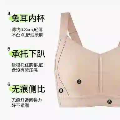 千奈美 薄款无痕防凸全罩杯收副乳文胸