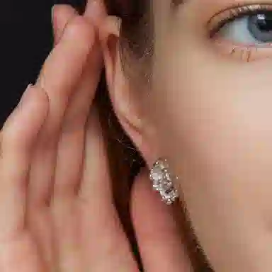 QUANDO Mysterious Face S925 Silver Studs