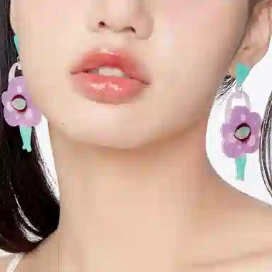 Quando Moon Resin Earrings