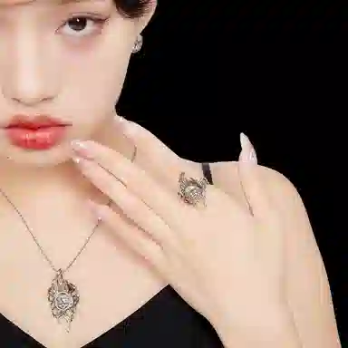 幻物黑姬通体纯银项链银饰