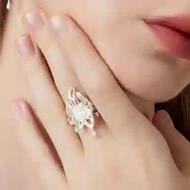 QUANDO Black Butterfly Ring