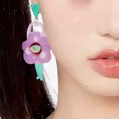 Quando Moon Resin Earrings