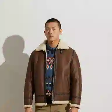 MCS M65 Trench Shearling Leather Jacket