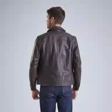 MCS Leather Jacket Coffee