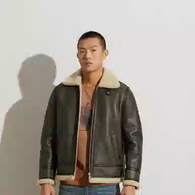 MCS M65 Trench Shearling Leather Jacket