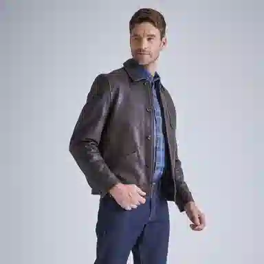 MCS Leather Jacket Coffee