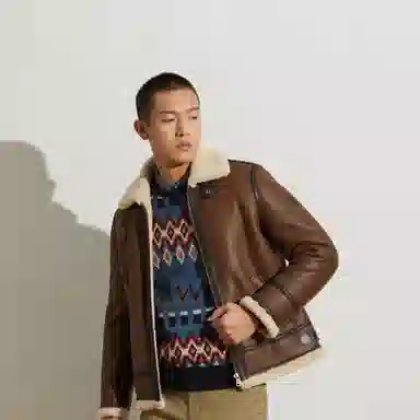 MCS M65 Trench Shearling Leather Jacket