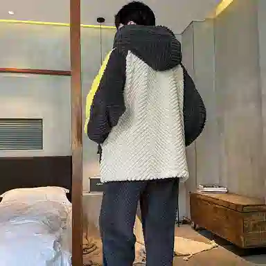 兰缪 秋冬季珊瑚绒睡衣 加厚加绒家居服 家居套装  男款  黑色