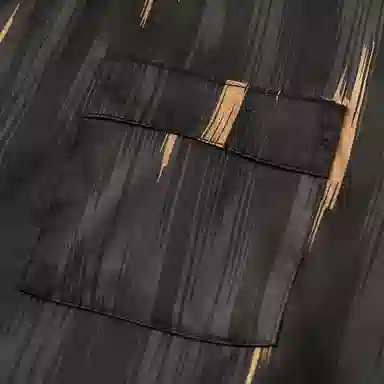 兰缪 亲肤舒适透气柔软翻领开衫短袖休闲可外穿家居服短裤长裤睡衣套装 男款 黑色