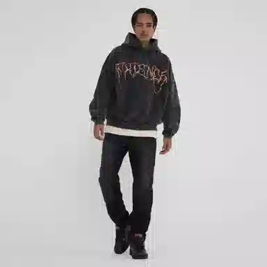 VLONE Thorn Logo Hoodie Black