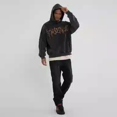 VLONE Thorn Logo Hoodie Black