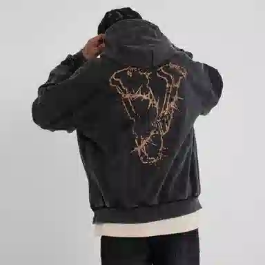 VLONE Thorn Logo Hoodie Black