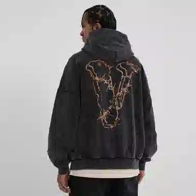 VLONE Thorn Logo Hoodie Black