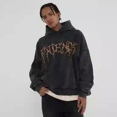 VLONE Thorn Logo Hoodie Black