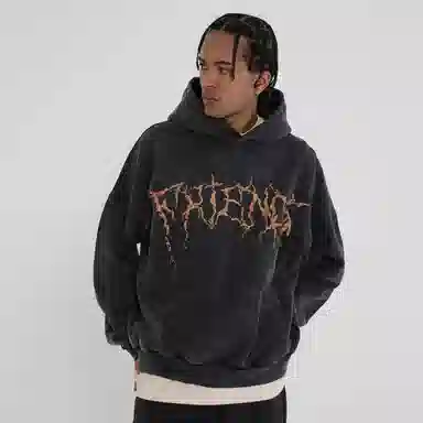 VLONE Thorn Logo Hoodie Black