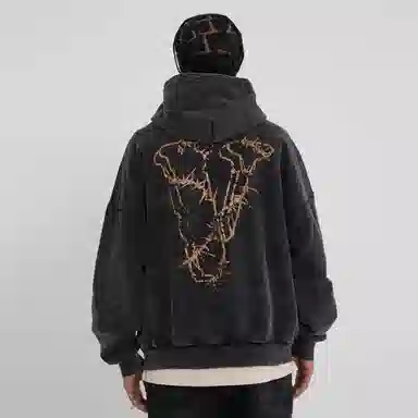 VLONE Thorn Logo Hoodie Black