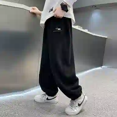 黑恐龙牛仔裤 舒适长裤宽松